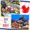 150 Pcs 4th of July Tiny Ducks Patriotic Mini Resin Duck Figures Bulk for Independence Day Party Toys